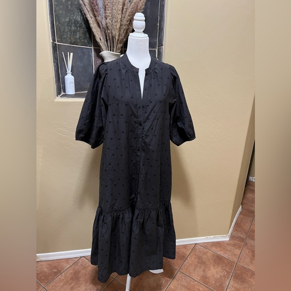 Brochu Walker The Palma Dress in Washed Black Size Large - Picture 4 of 14